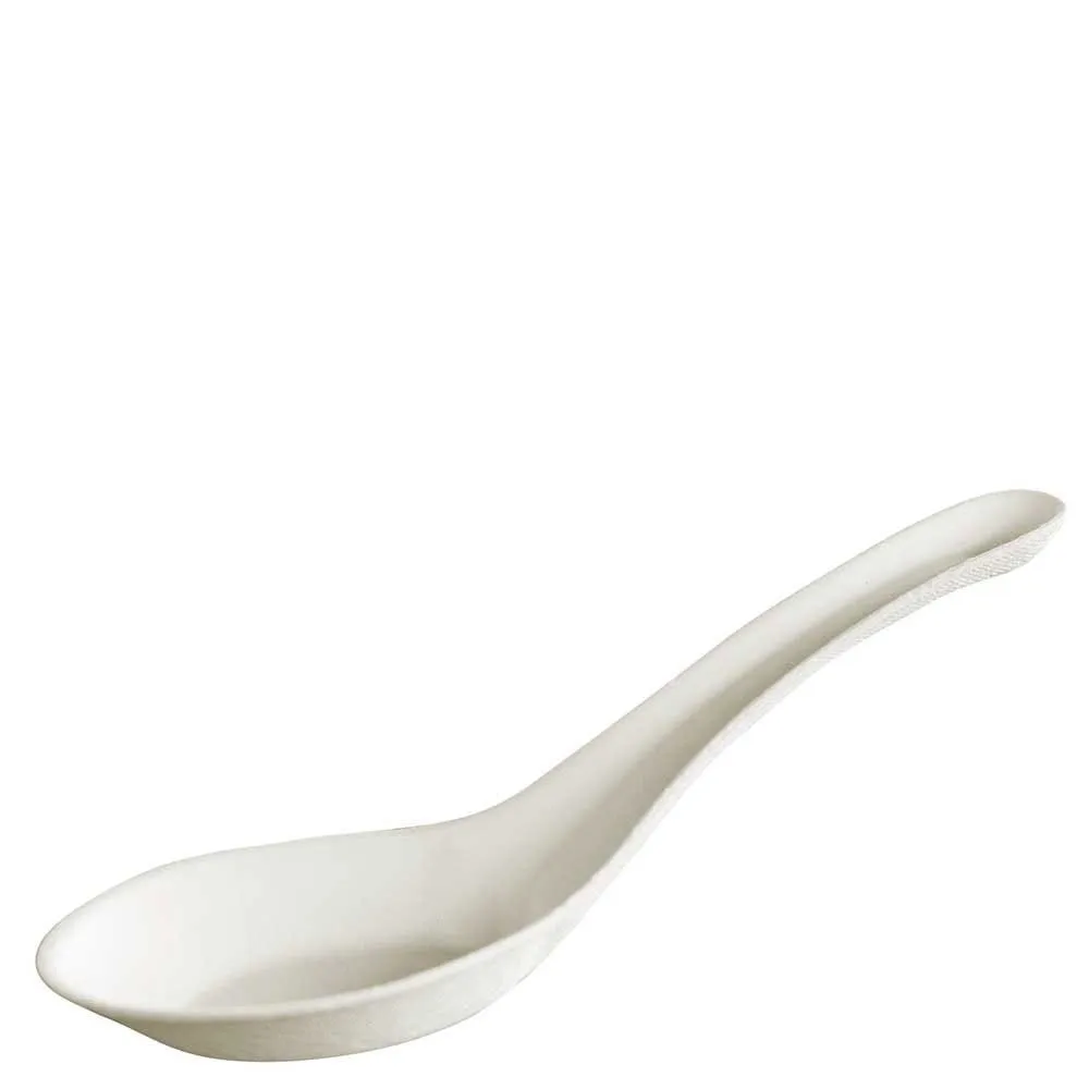 [EC-BC0805] Cutlery Chinese Spoon Natural Fibre Natural Colour
