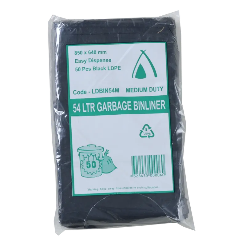 [LDBIN54M] 54 LTR M/DUTY LD BLK B/LINER 850X 640MM