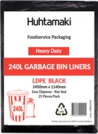 [LDBIN240H] 240 LTR H/DUTY BLACK B/LINER 1450X1140MM