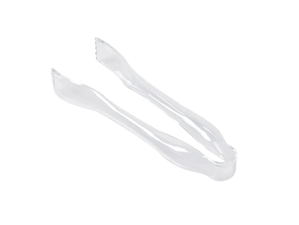 [JU1034] 215mm Clear Serving Tongs Pk2 