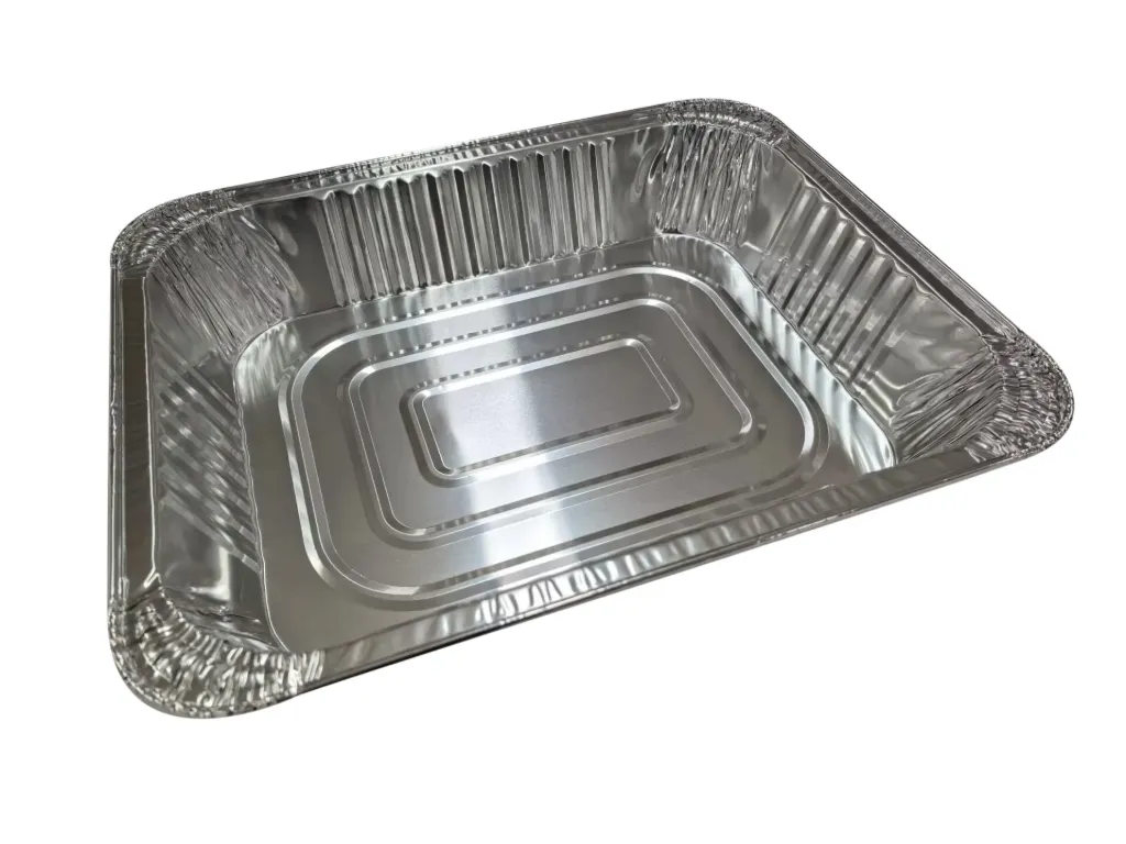 [AF025] 320mm x 250mm x 60mm Rectangular Foil Tray Pk3