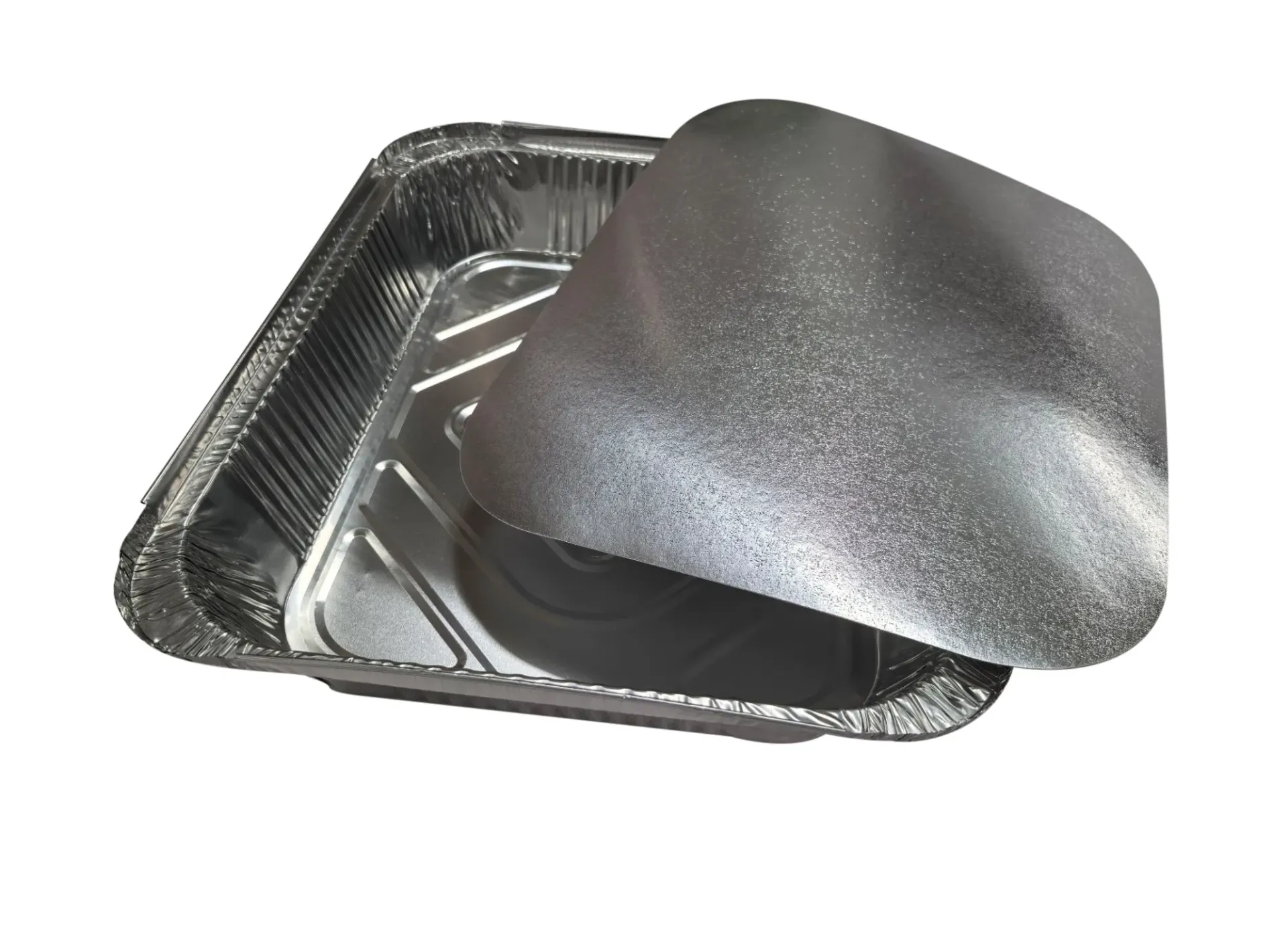 [AF028] 320mm x 250mm x 60mm Rectangular Foil Tray with Paper Lid Pk4