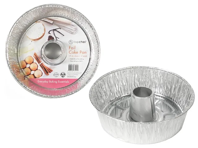[FOIL 335572] FOIL TUBE CAKE PAN 2PK [24/0]