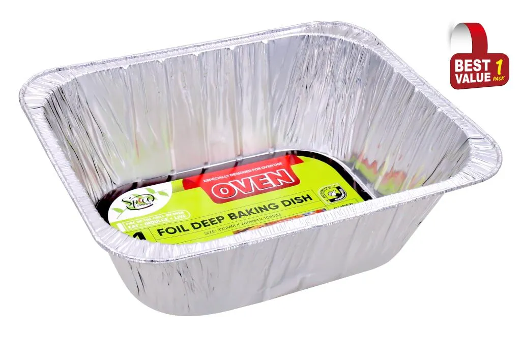 [DUR4472] Deep Foil Baking Dish 325MM x 260MM x 105MM