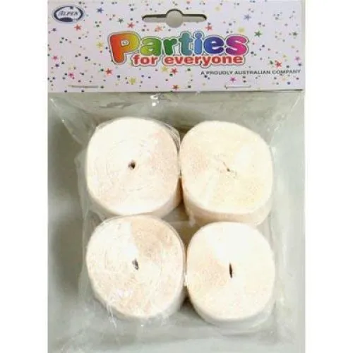 [510011] STREAMER P4 WHITE CREPE