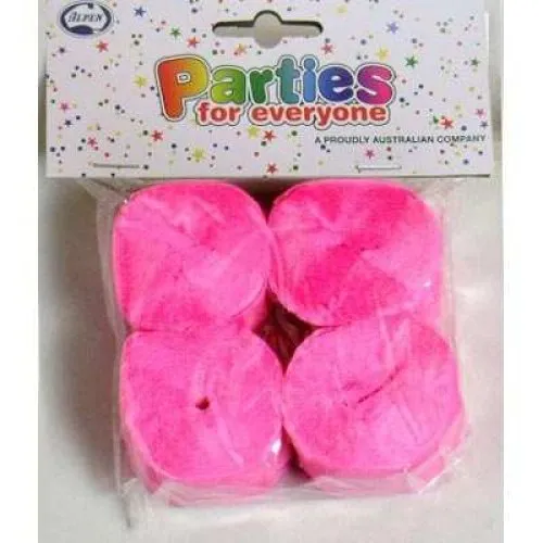 [510032] STREAMER P4 BRIGHT PINK CREPE