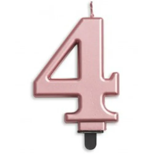 [431274] CANDLE NUMERAL JUMBO ROSEGOLD #4