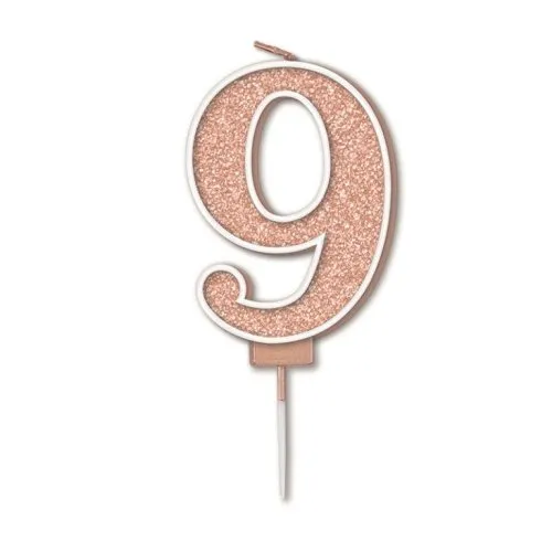 CANDLE SPARK.FIZZ #9 R.GOLD P1