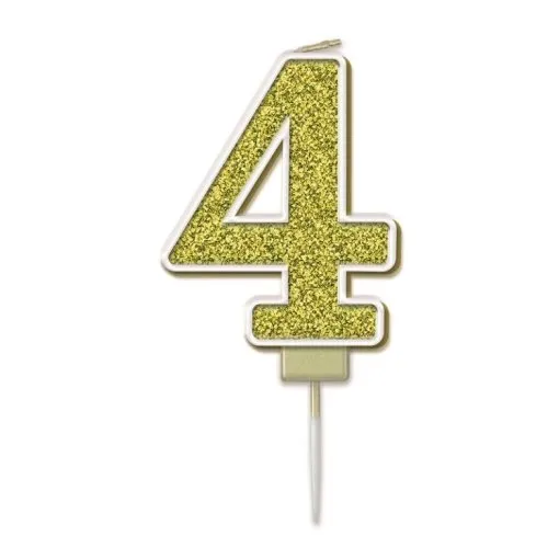 CANDLE SPARK.FIZZ #4 GOLD P1