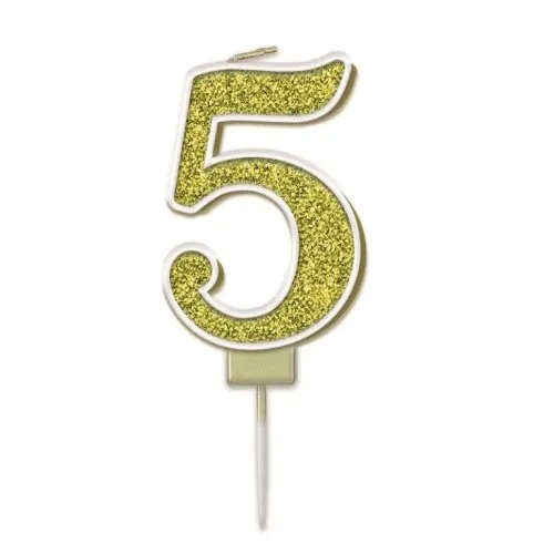 CANDLE SPARK.FIZZ #5 GOLD P1