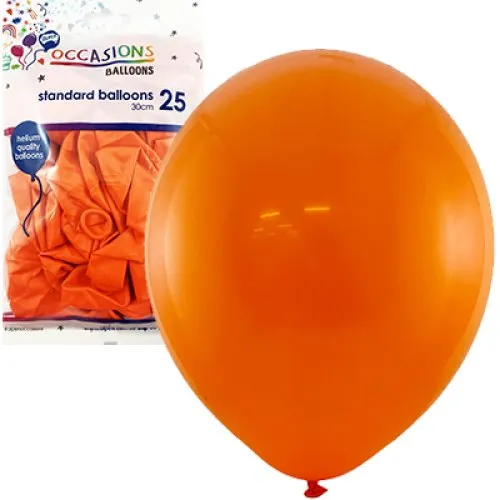 [203114] BALLOON STD P25 30CM ORANGE
