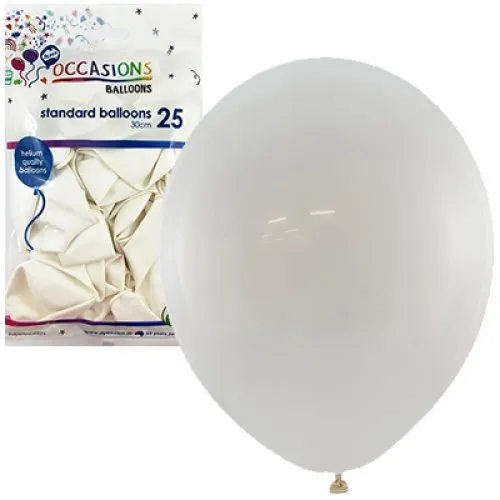 [203116] BALLOON STD P25 30CM WHITE