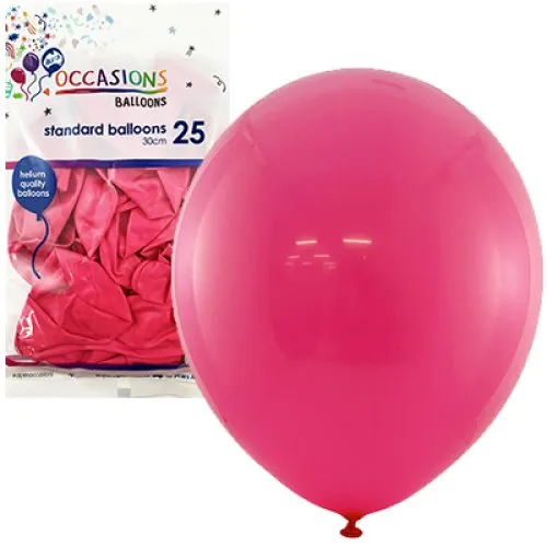 [203117] BALLOON STD P25 30CM FUCHSIA