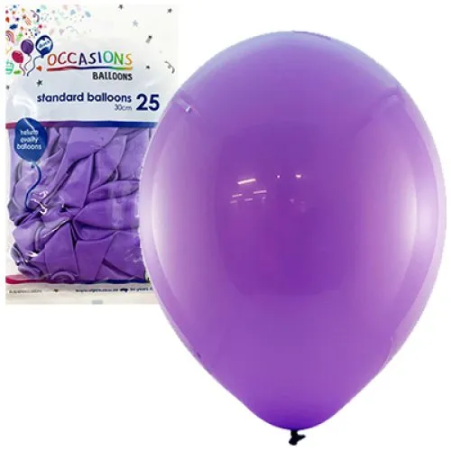 [203119] BALLOON STD P25 30CM PURPLE