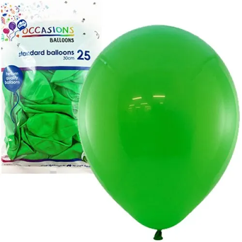 [203123] BALLOON STD P25 30CM EM.GREEN