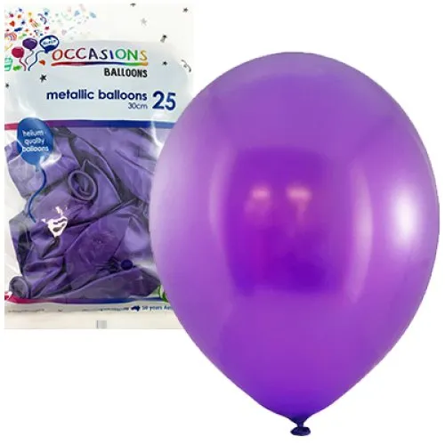 [203149] BALLOON MET P25 30CM PURPLE