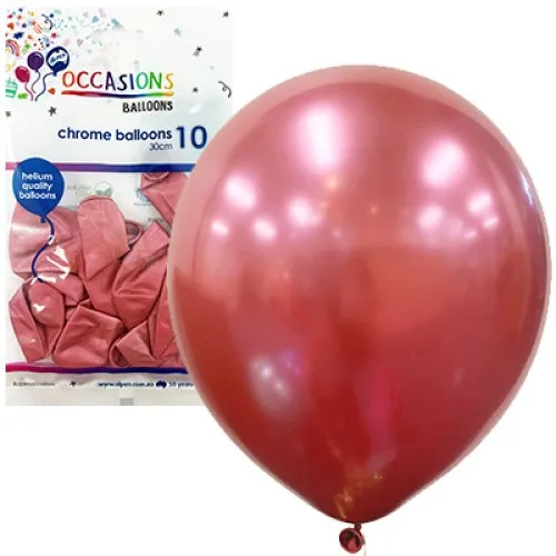 BALLOON CHROME P10 30CM PINK