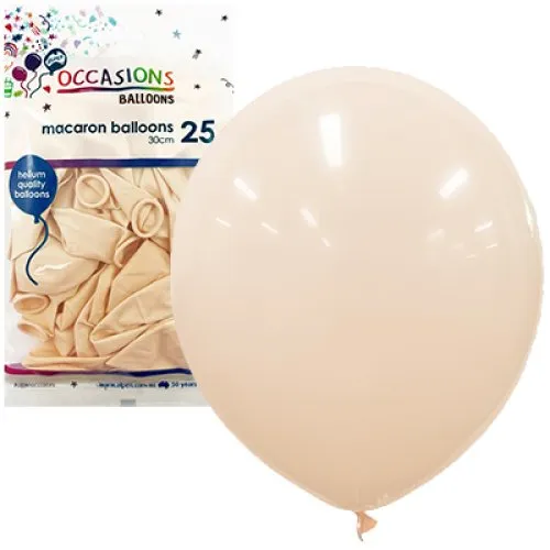 BALLOON MACARONP25 30CM PEACH