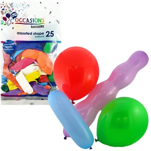 [203273] BALLOONS P25 Asstd SHAPES