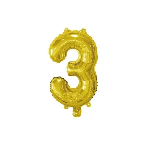 [213003] Foil Balloon 14" DECROTEX GOLD #3 P1
