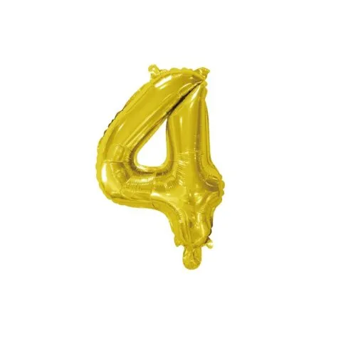 [213004] Foil Balloon 14" DECROTEX GOLD #4 P1