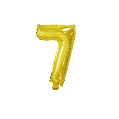 [213007] Foil Balloon 14" DECROTEX GOLD #7 P1
