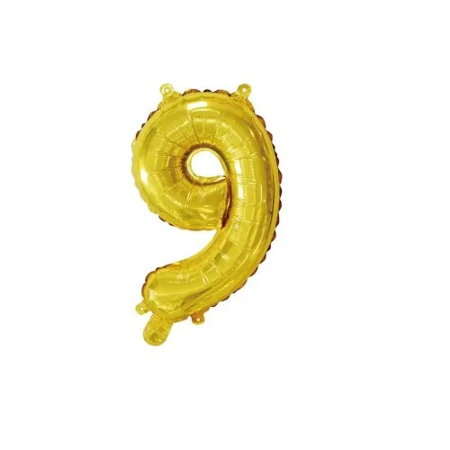 [213009] Foil Balloon 14" DECROTEX GOLD #9 P1