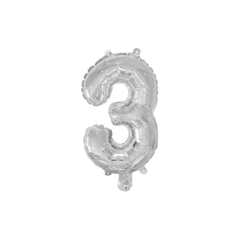 [213013] Foil Balloon 14" DECROTEX SILVER #3 P1