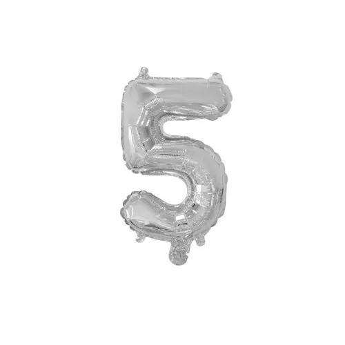Foil Balloon 14" DECROTEX SILVER #5 P1