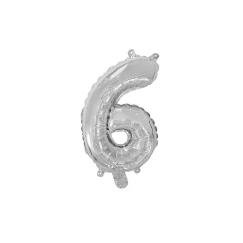 [213016] Foil Balloon 14" DECROTEX SILVER #6 P1