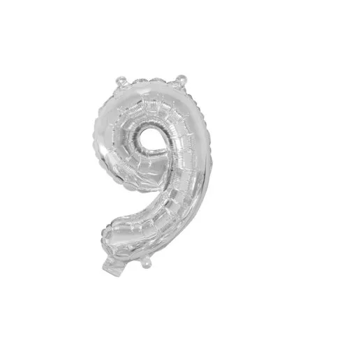 [213019] Foil Balloon 14" DECROTEX SILVER #9 P1