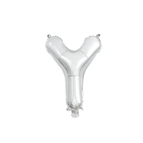 [213119] Foil Balloon 14" DECROTEX SILVER #Y P1