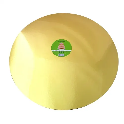 [DPI1379] Cake Board Round - Gold Foil 20" 4mm