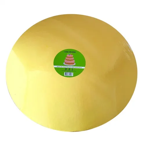 Cake Board Round - Gold Foil 16" 4mm