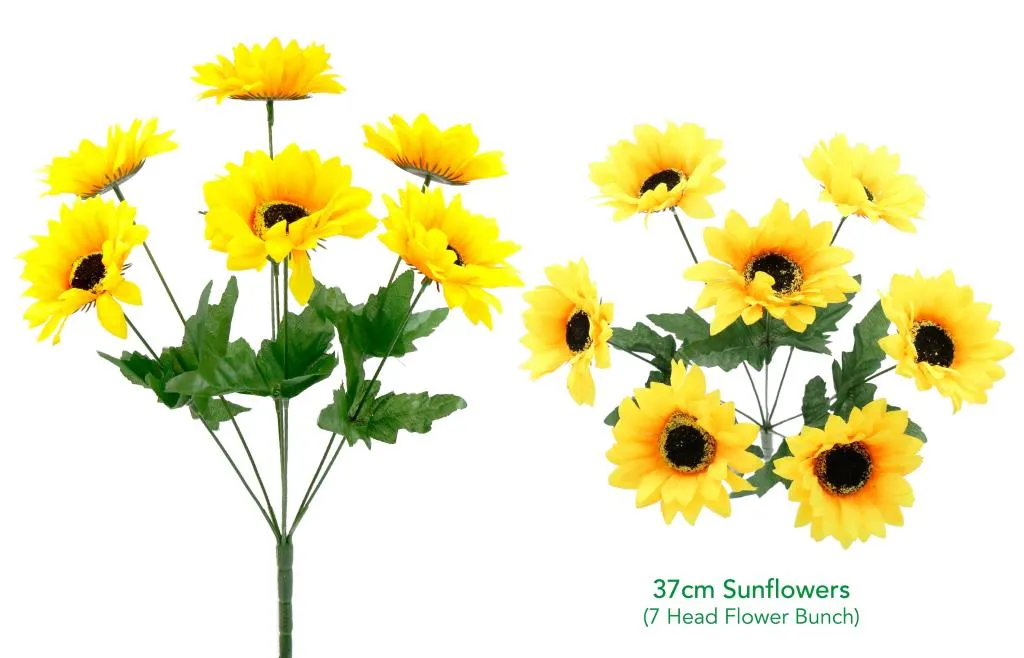 [DUR7358] Decorative Artificial Flowers - 37CM Sun Flowers