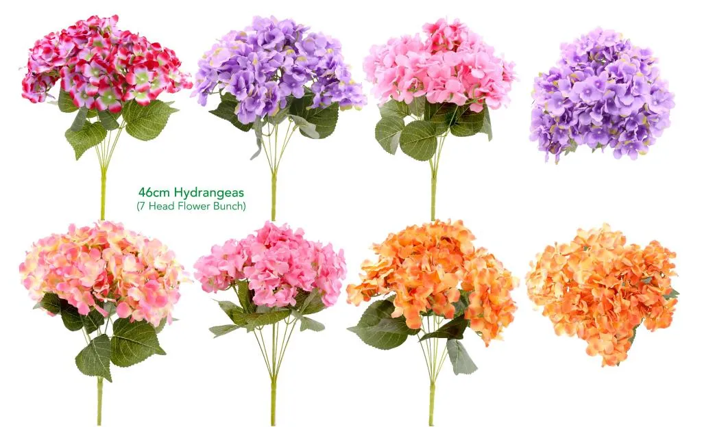 [DUR7360] Decorative Artificial Flowers - 46CM Hydrangeas