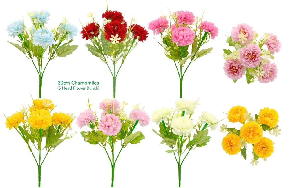 [DUR7362] Decorative Artificial Flowers - 30CM Chamomiles