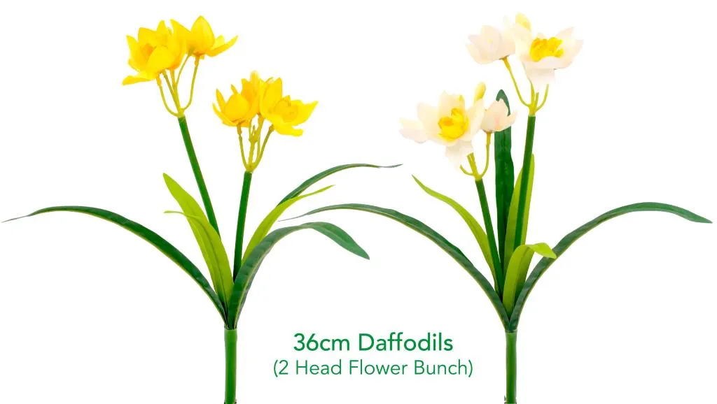 [DUR7366] Decorative Artificial Flowers - 36CM Daffodils