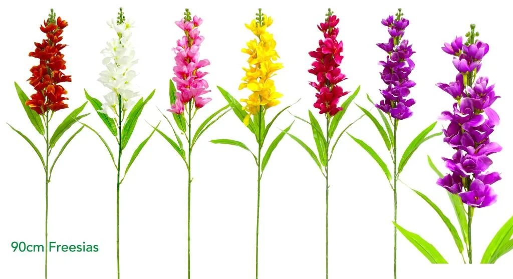 [DUR7364] Decorative Artificial Flowers - 90CM Freesias