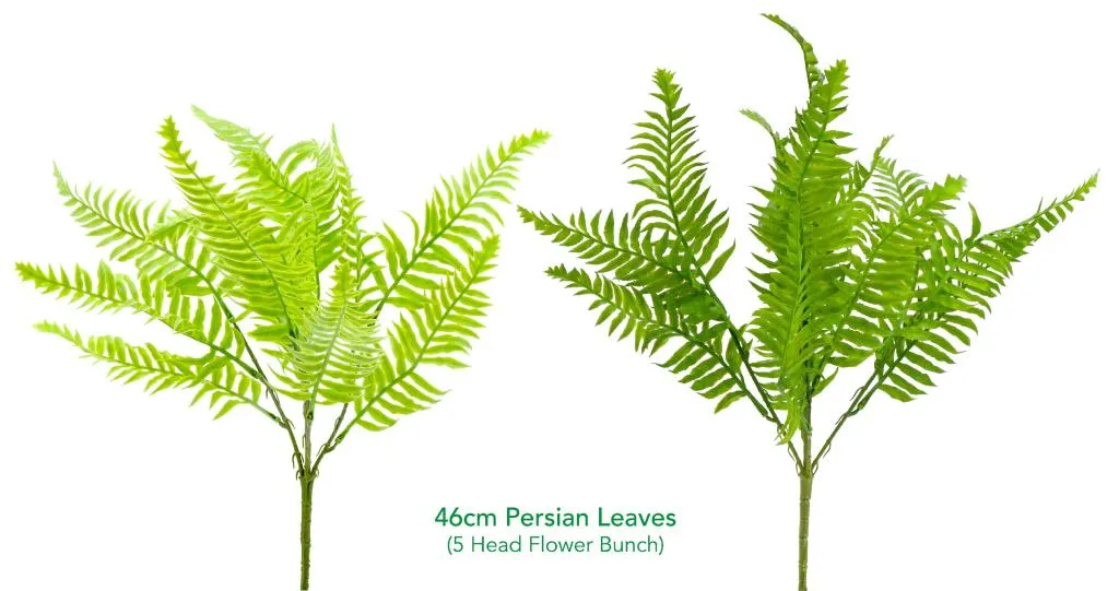 [DUR7370] Decorative Artificial Flowers - 46CM Persian Leaves