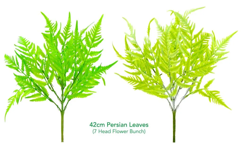 [DUR7371] Decorative Artificial Flowers - 42CM Persian Leaves