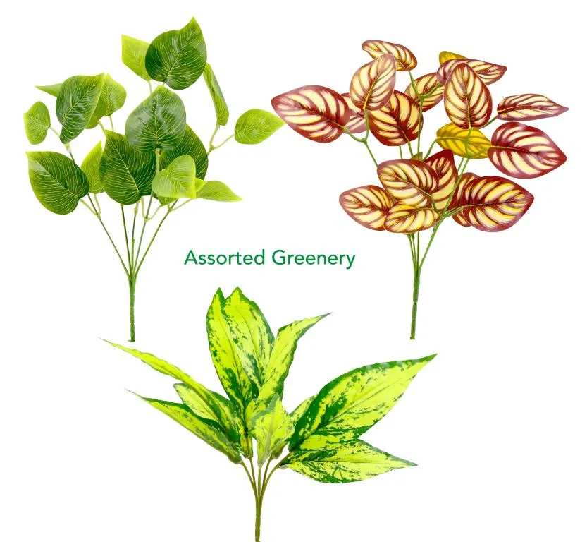 [DUR7353] Decorative Artificial Flowers- Assorted Greenery