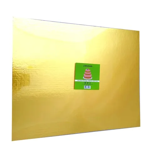 [DPI1209] Cake Board Rectangle - Gold Foil 16x20" 4mm