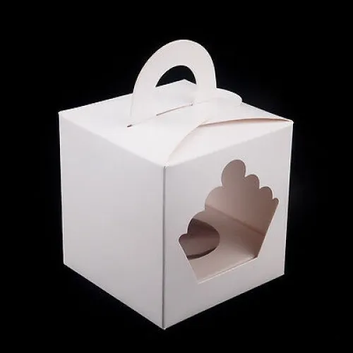 Single Cup Cake Box 10cm x 10cm x 10cm