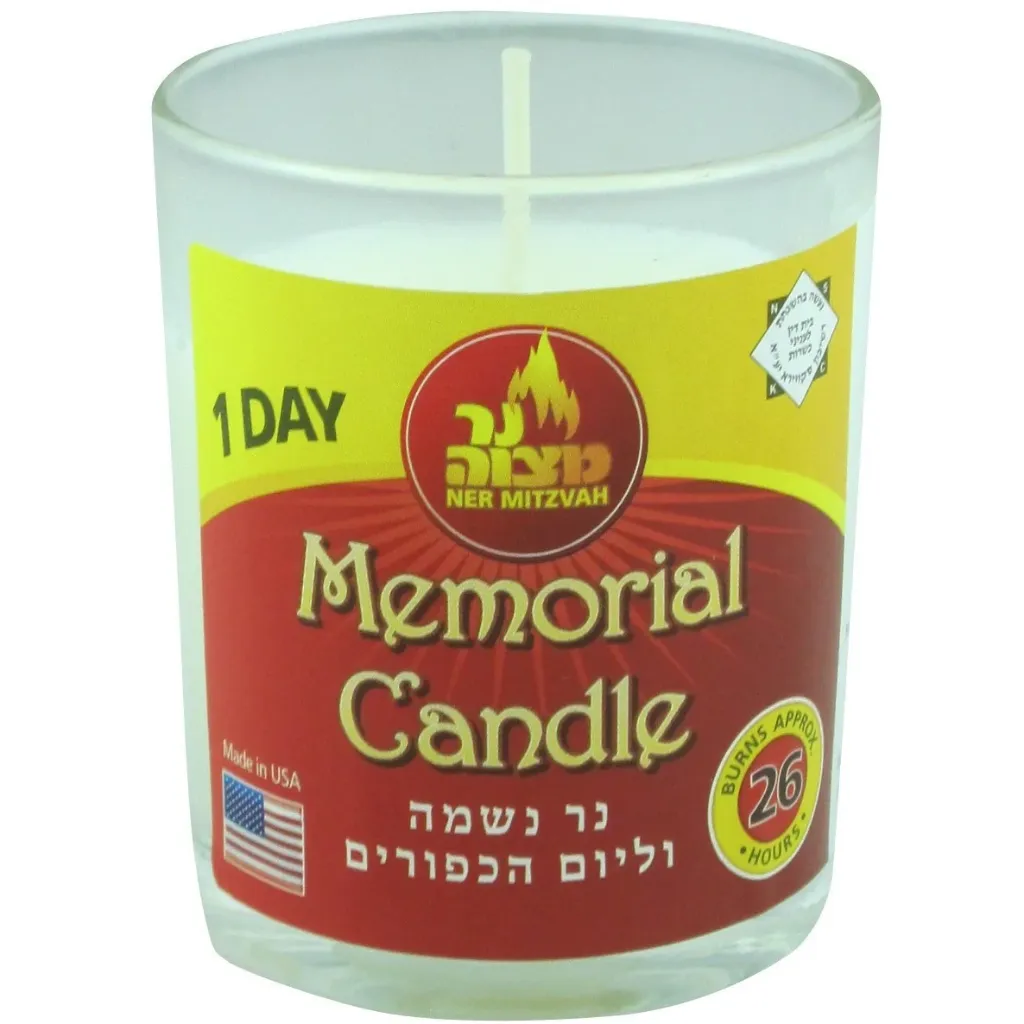 MEMORIAL CANDLE GLASS 24H x 30