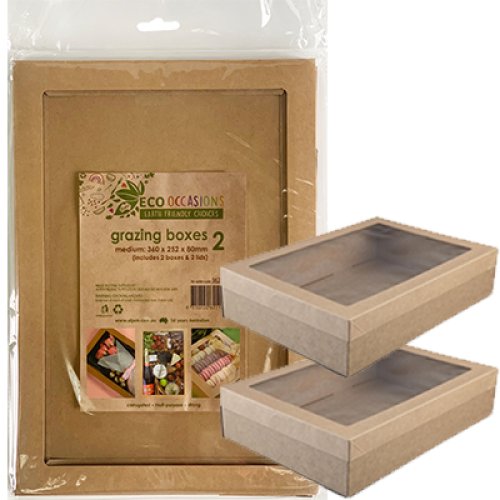 [362117] GRAZING BOX KRAFT P2 MED CTN12