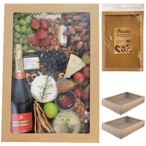 [362119] GRAZING BOX KRAFT P2 XLG CTN12