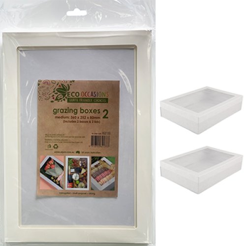 [362133] GRAZING BOX WHITE P2 MED CTN12