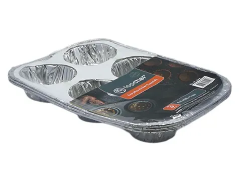 6 MUFFIN FOIL BAKING TRAY/3 [24/0]