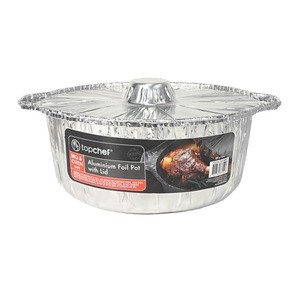 ALUMINUM FOIL POT W/LID 29CM [24/0]